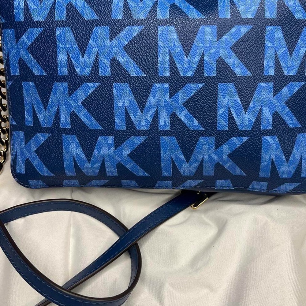 Michael Kors Blue Logo Crossbody Bag - Picture 5 of 5
